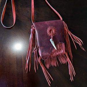 Jimmi WZ Red Leather Handbag